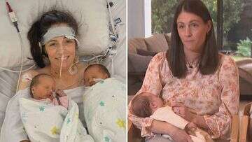 Mum survives 'broken heart syndrome' after giving birth to twins