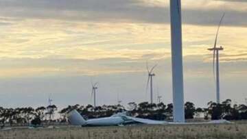 Strong winds bring down towering wind turbine in Victoria