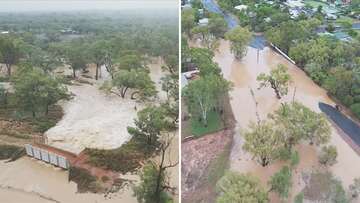 Parts of Queensland flood after deluge of rain overnight