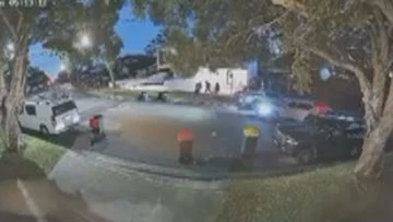 Shock CCTV shows moment man is snatched off the street in Sydney