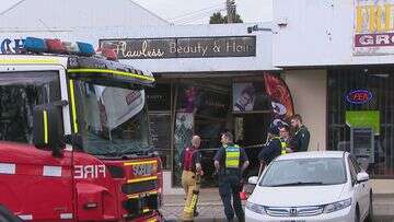 CCTV shows moment car ploughs through beauty salon