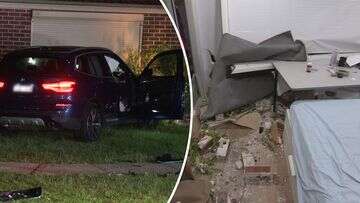 'Bricks were flying': Couple woken by car slamming through bedroom wall