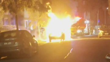 Residents woken by explosions after cars firebombed