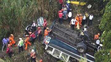 At least 51 are dead after a bus plunged off a bridge in Guatemala