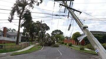 Crews work to restore power to 40,000 Victorians after wild weather