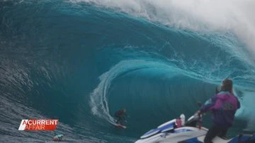 The Aussie cinematographer chasing surfers on the world's biggest waves