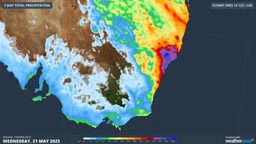 Cold and rainy weekend ahead for Australia's east coast