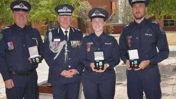 Trio of police officers handed top bravery award for risking lives