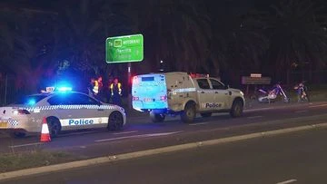 Driver on the run, motorcycle rider seriously injured after alleged road rage incident