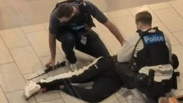 Boy allegedly holding machete during dramatic shopping centre arrest