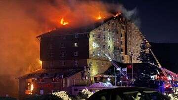 At least 10 dead, 32 injured in a hotel fire at a ski resort in Turkey