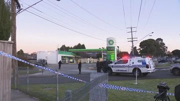 Man dies outside Melbourne service station after stabbing