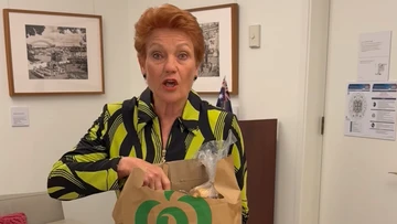 'So angry': Pauline Hanson calls for return of plastic shopping bags
