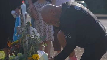 Dad crosses the country in bike ride tribute to late son a c