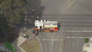 Pedestrian dead, man arrested at shopping centre after Sydney crash