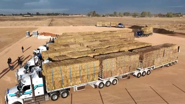 Volunteers truck in relief for drought-stricken farmers