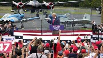 Donald Trump holds first outdoor rally since assassination attempt