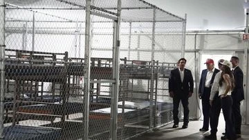 Lawmakers allowed into 'Alligator Alcatraz' say detainees packed into cages