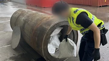 Major drugs haul found hidden inside machinery at Australian port