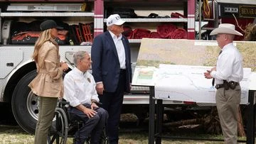 Trump calls reporter 'evil' during visit to Texas town devastated by flood