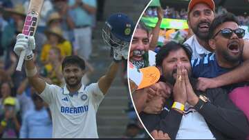 Indian star's dad in tears as maiden ton keeps Test alive