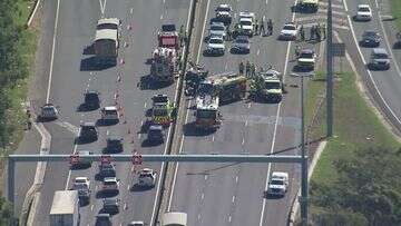 Man fighting for life after head-on crash on Sydney motorway