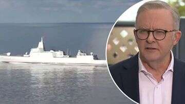 Prime minister backs navy to deal with Chinese warships off Australia