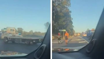 Queensland pedestrian fighting for life after being hit by truck