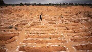 Mass graves with bodies of nearly 50 migrants found in Libya