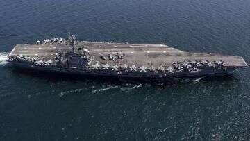 Pentagon chief orders submarine to the Middle East, tells aircraft carrier to hasten its transit