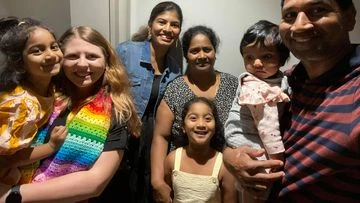 First image shows Biloela family reunited in Perth