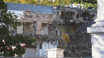 Demolition begins to replace White House East Wing with Trump's ballroom