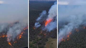 Emergency level bushfire downgraded as cool change sweeps across Victoria