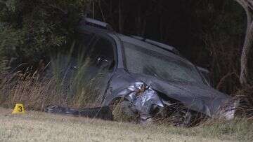 Driver crashes into tree, leaves passenger fighting for life in the car