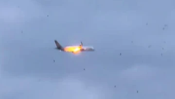 Plane forced to land in Italy after flames erupt mid-air