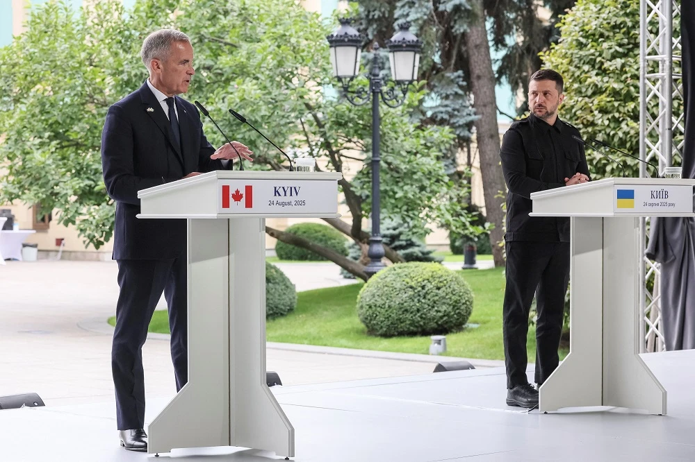 Zelenskyy celebrates Ukraine’s Independence Day alongside Canadian PM