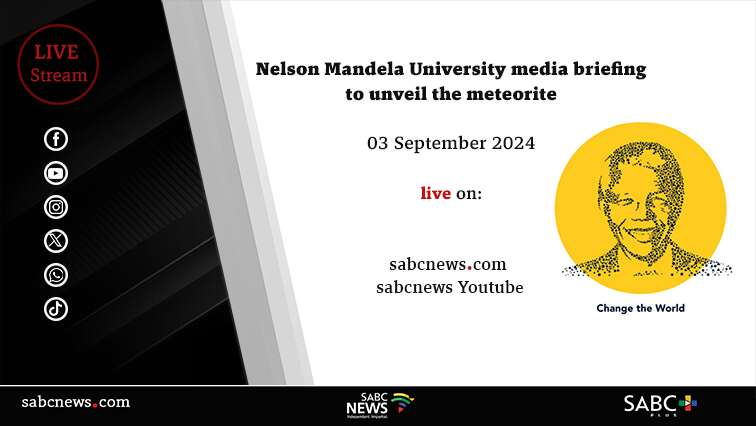 LIVE: Nelson Mandela University (NMU) unveils meteorite cited