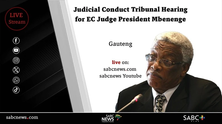 LIVE: Judicial Conduct Tribunal for Judge President Mbenenge