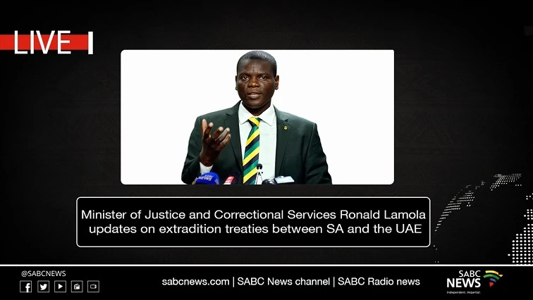 VIDEO: Minister Lamola updates nation on SA-UAE treaty
