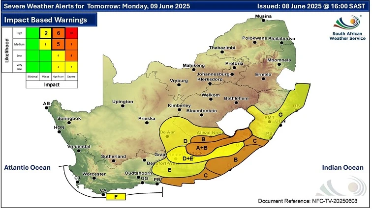 Gauteng’s cold front to end on Wednesday