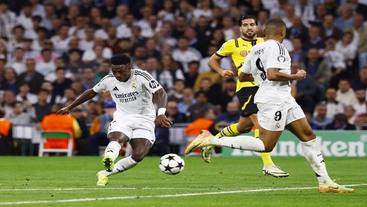 Real’s Vinicius grabs hat-trick in 5-2 comeback win over Dortmund