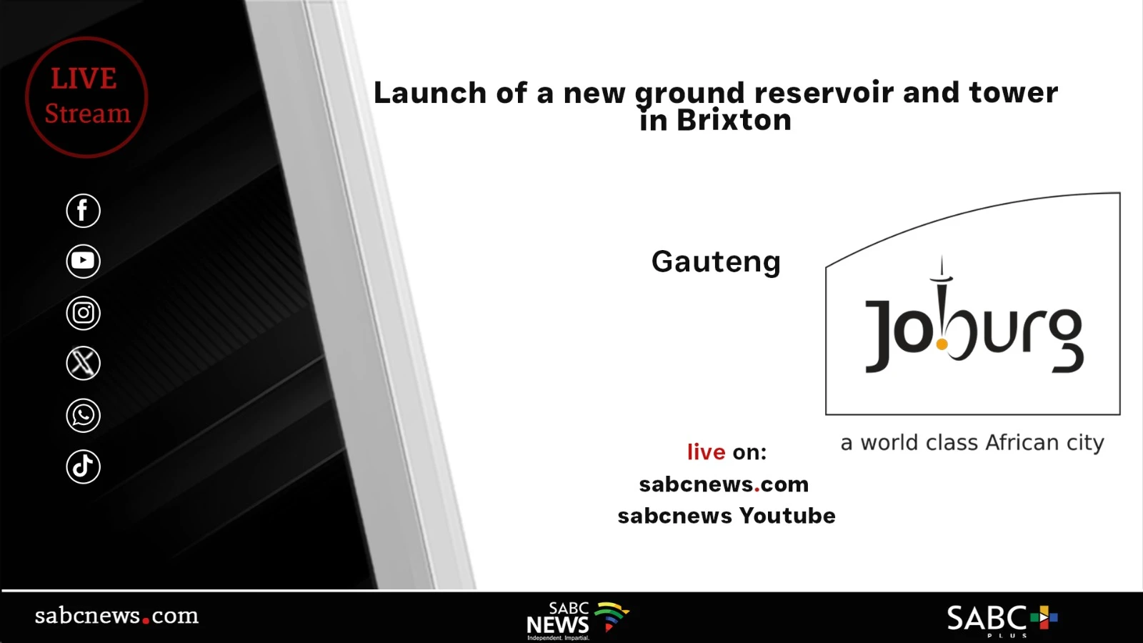 LIVE | Launch of Brixton Reservoir and Water Tower Project