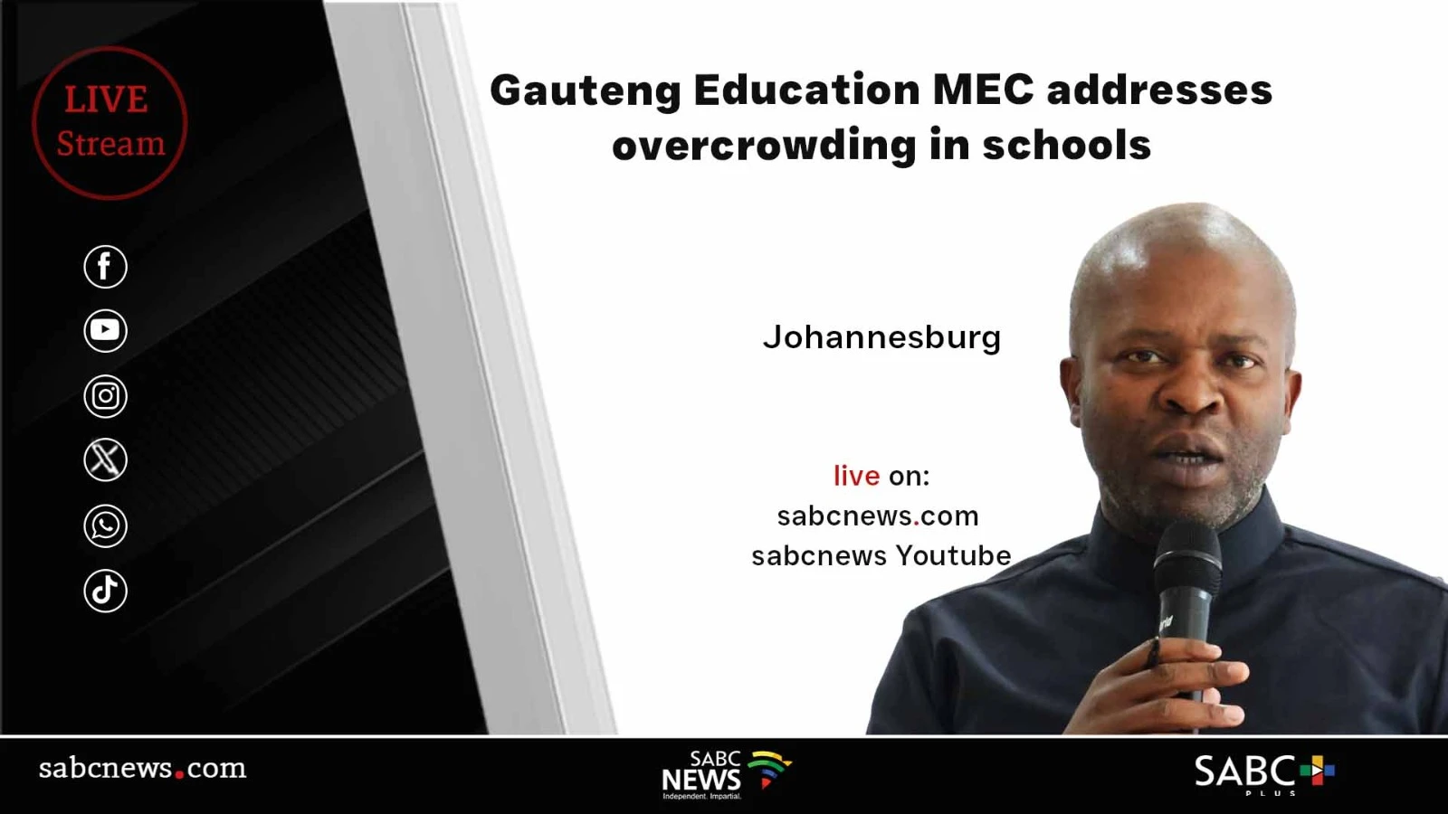 LIVE: MEC Lebogang Maile addresses overcrowding in Gauteng schools