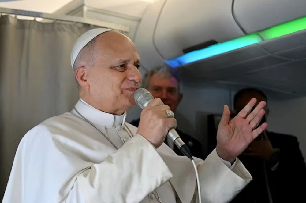 Pope vows to continue to speak out against war after Trump attack