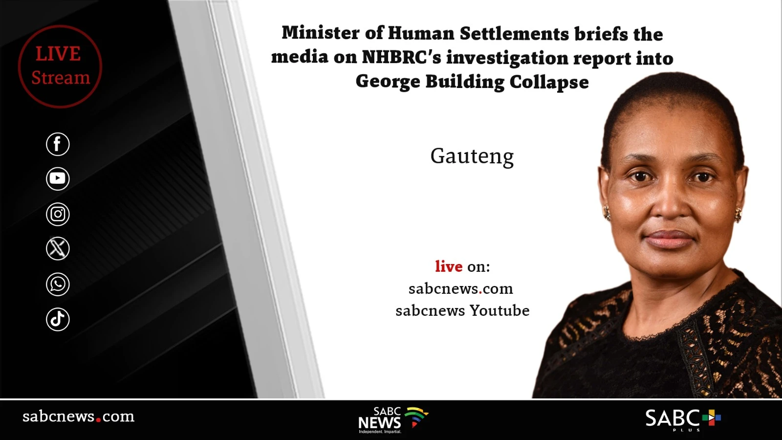 LIVE | George building collapse investigation outcome by NHBRC