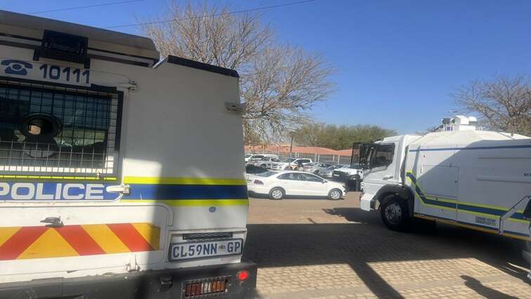 Heavy police presence outside Palm Ridge Magistrate’s Court