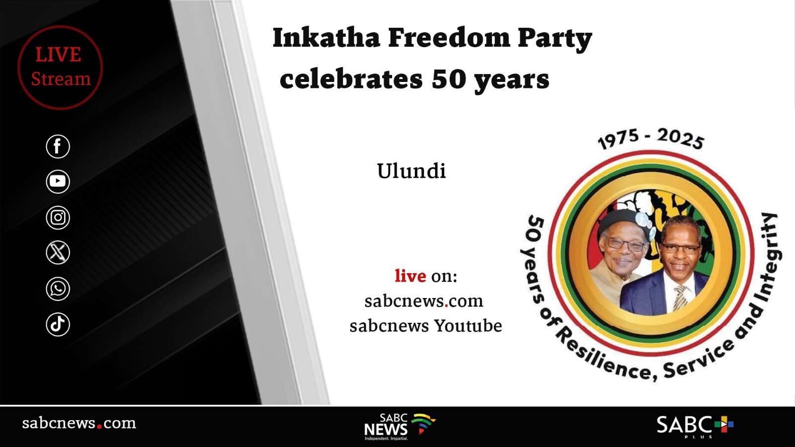 LIVE: Inkatha Freedom Party celebrates 50 years