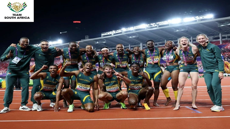Medal winning Team SA relay athletes back home
