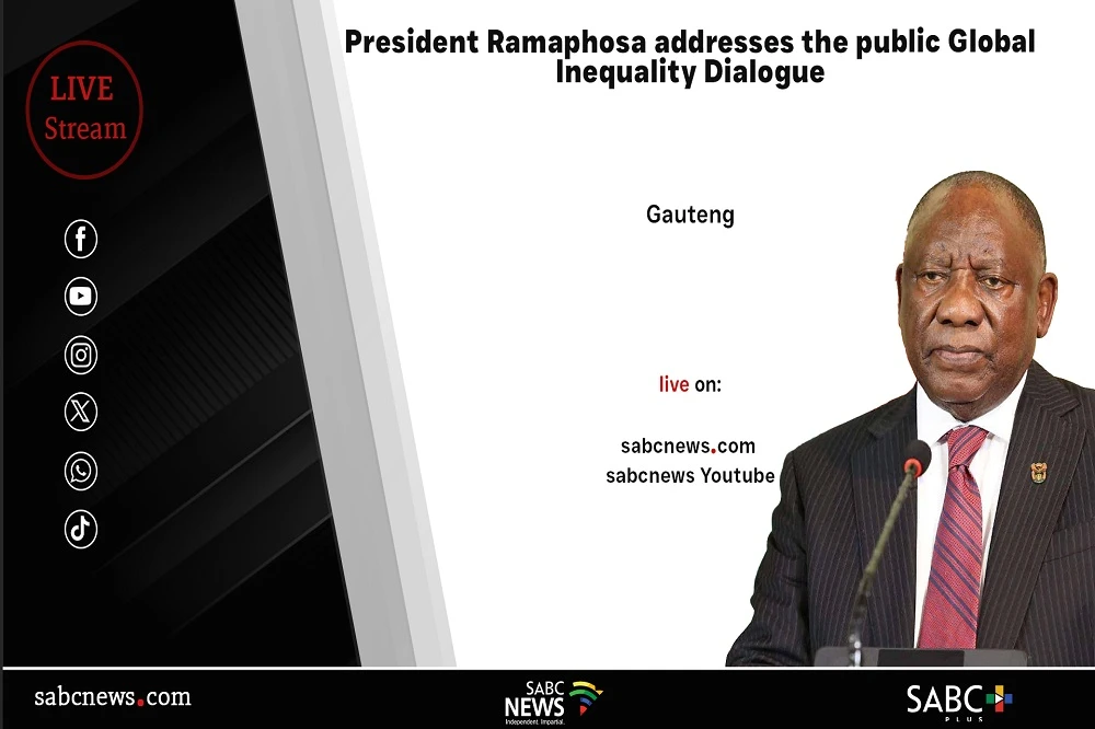 LIVE | Ramaphosa addresses the Public Global Inequality Dialogue