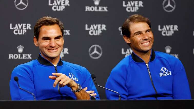 Federer pens tribute to retiring Nadal